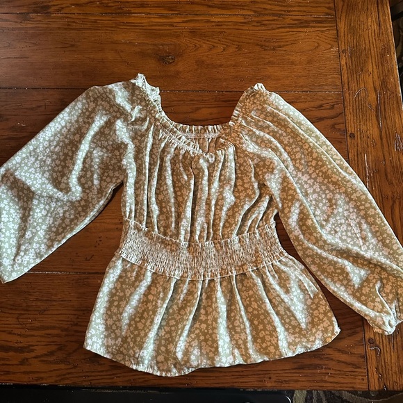 Light green floral blouse - Picture 1 of 3